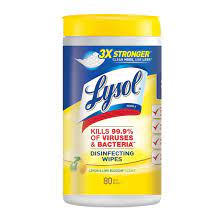 Lysol Disinfecting Wipes Lemon Lime Blossom, 80 ct.