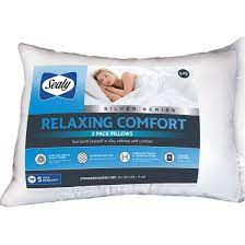 Sealy Silver Series Relaxing Comfort Pillow, 2 pk.