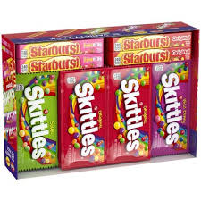 Skittles and Starburst Fruity Assorted Candy, Variety Pack (32 ct.)
