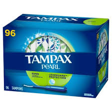 Tampax Pearl Unscented Tampons, Super (96 ct.)