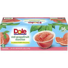 Dole Red Grapefruit Bowls (4 oz., 16 pk.)