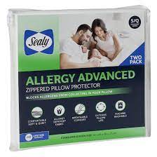 Sealy Allergy Advanced Zippered Pillow Protector, 2 pk.