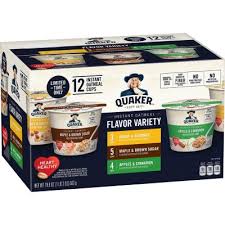 Quaker Instant Oatmeal Express Cups, Variety Pack (1.68 oz., 12 pk.)
