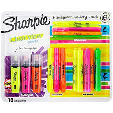 Sharpie Highlighter Variety Pack, 18 ct.