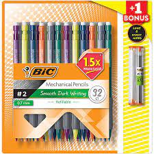 BIC Matic Grip Mechanical Pencil, HB #2, 0.7mm - 32 Pencils