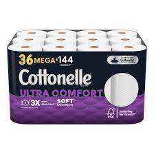 Cottonelle Ultra Comfort Toilet Paper Mega Rolls, 36 pk./268 Sheets