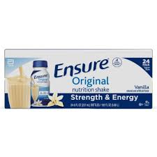 Ensure Original Nutrition Meal Replacement Shakes with 9g of Protein (8 fl. oz., 24 ct.)