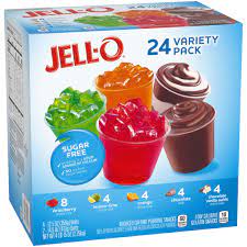 Jell-O Sugar Free Dessert Cups Variety Pack, 24 ct.