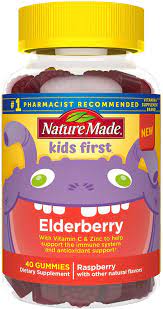 Nature Made Kids First Elderberry Gummies with Vitamin C and Zinc, 120 ct.