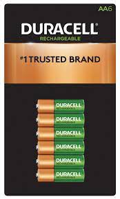 Duracell Rechargeable AA Pre-Charged Batteries, 6 ct.