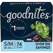 GoodNites Bedtime Underwear for Boys (Choose Your Size)