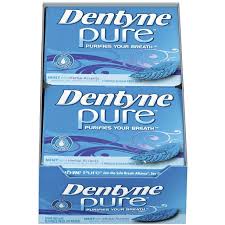 Dentyne Pure Mint with Herbal Accents Sugar Free Gum, 10 Packs of 9 Pieces (90 Total Pieces)