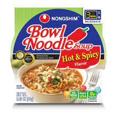 Nongshim Bowl Noodle Soup, Hot & Spicy (3.03 oz., 18 pk.)