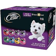 Cesar Canine Cuisine Wet Dog Food, 8 Flavor Variety Pack Classic Loaf in Sauce (3.5 oz., 40 ct.)