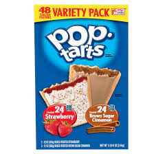 Kellogg's Pop Tarts Strawberry and Brown Sugar Variety Pack, 48 ct.