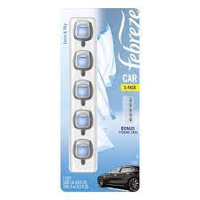 Febreze Car Air Freshener Linen and Sky Vent Clips, 5 ct./0.06 fl. oz.