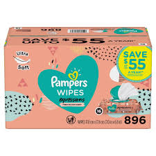Pampers Expressions Baby Wipes, Fresh Bloom Scent (896 ct.)