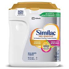 Similac Pro-Sensitive Non-GMO with 2'-FL HMO Infant Formula with Iron (34 oz.)