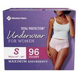 Member's Mark Total Protection Incontinence Underwear for Women (Choose Your Size)