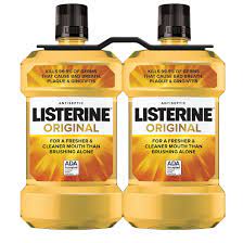 Original Listerine Antiseptic Mouthwash to Freshen Breath and Kill Germs, 2 pk./1.5L