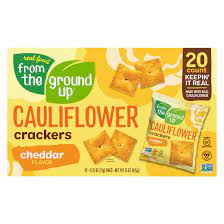 From The Ground Up Cheddar Cauliflower Crackers, 20 ct.