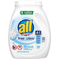 ALL Mighty Pacs Free & Clear Laundry Detergent (120 loads)