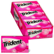 Trident Bubblegum Sugar Free Gum (14 pieces, 15 pk.)