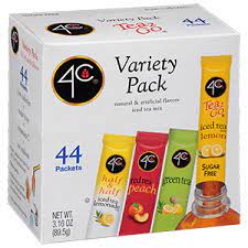 4C Foods Tea 2 Go Stix Variety Pack, 44 ct.