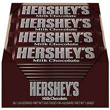 Hershey's Milk Chocolate Candy Bars, Bulk (1.55 oz., 36 ct.)