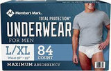 Member's Mark Total Protection Incontinence Underwear for Men