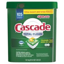 Cascade Total Clean ActionPacs, Dishwasher Detergent, Fresh Scent (105 ct.)