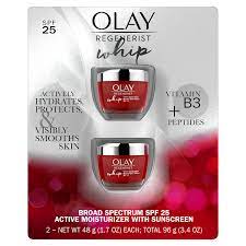 Olay Regenerist Whip Face Moisturizer, Primer and SPF 25 (1.7 oz., 2 pk.)