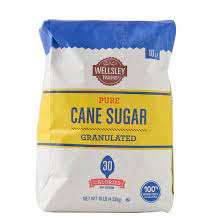 Wellsley Farms Premium Pure Cane Granulated Sugar, 10 Ibs.